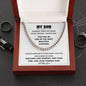 To My Son | Always Keep Me In Your Heart - Cuban Link Chain