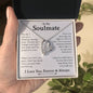 To My Soulmate | I Love You, Forever & Always - Forever Love Necklace