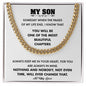 To My Son | Always Keep Me In Your Heart - Cuban Link Chain