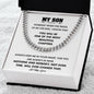 To My Son | Always Keep Me In Your Heart - Cuban Link Chain